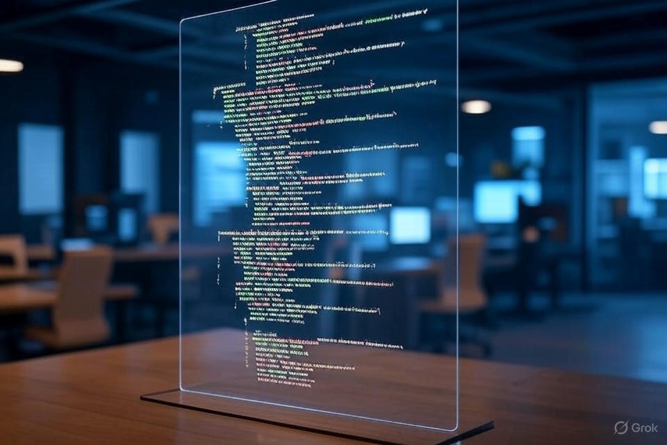 Computer Code On Screen